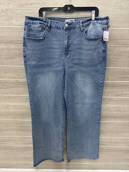 Fashion Nova Size 18 Blue Plus Jeans