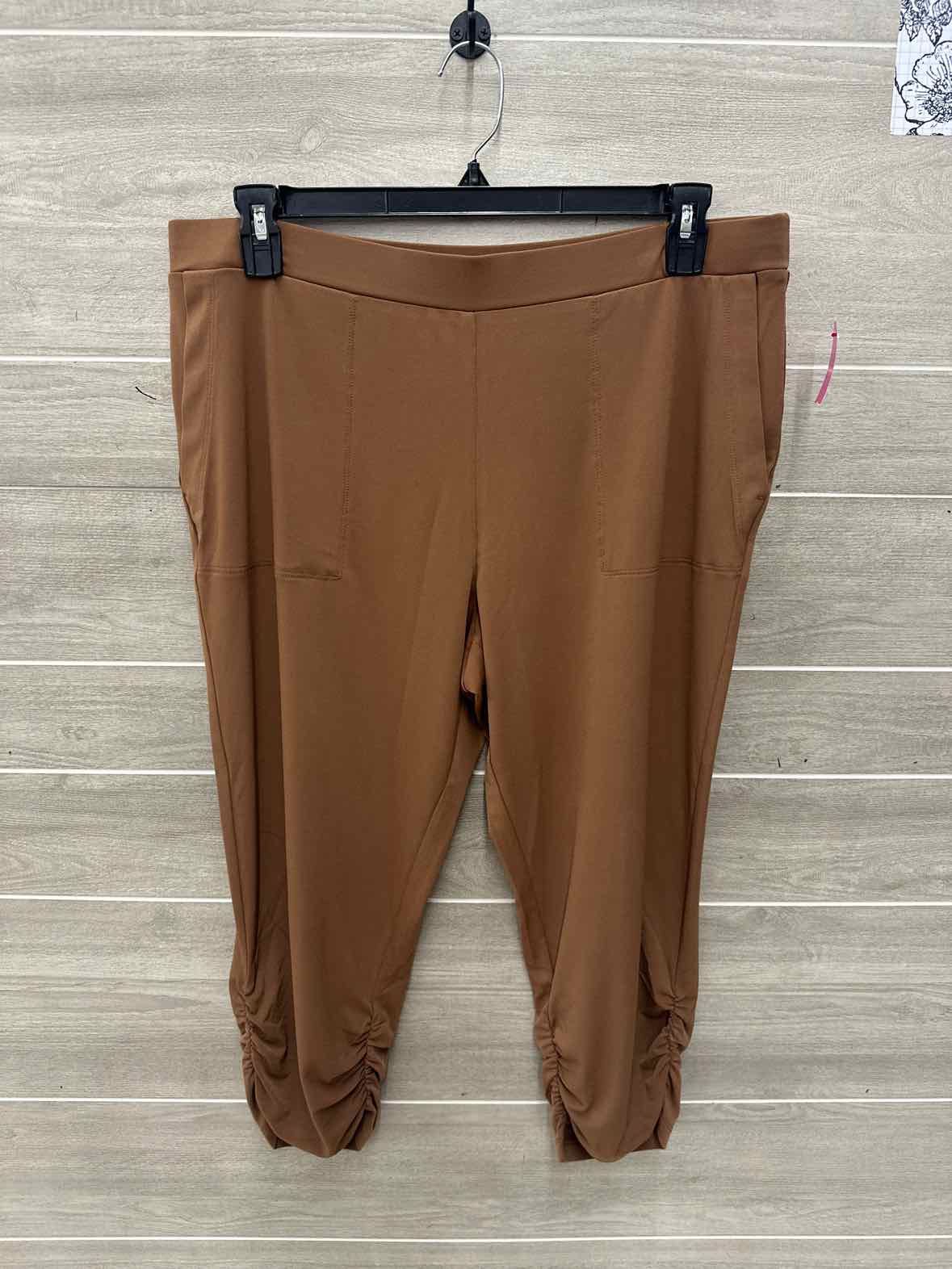 Susan Graver Size 14/16 Brown Womens Pants