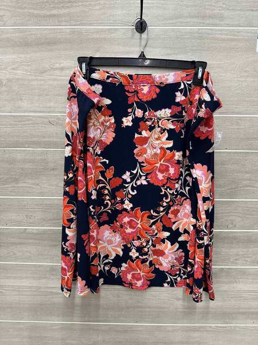 J Smith Size 3X Navy Plus Skirt