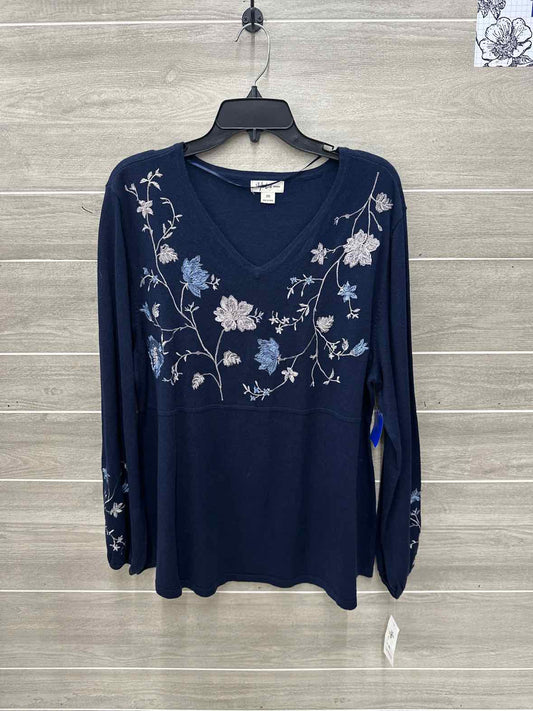 Style & Co Size 2X Navy Womens Sweater