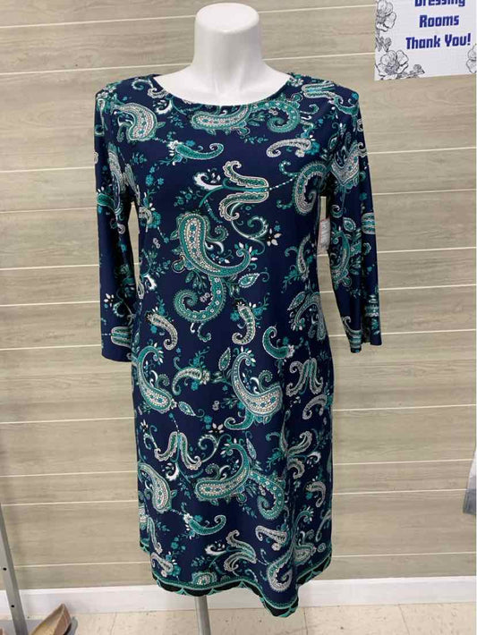 Notations Blue Womens Size 12 Dress
