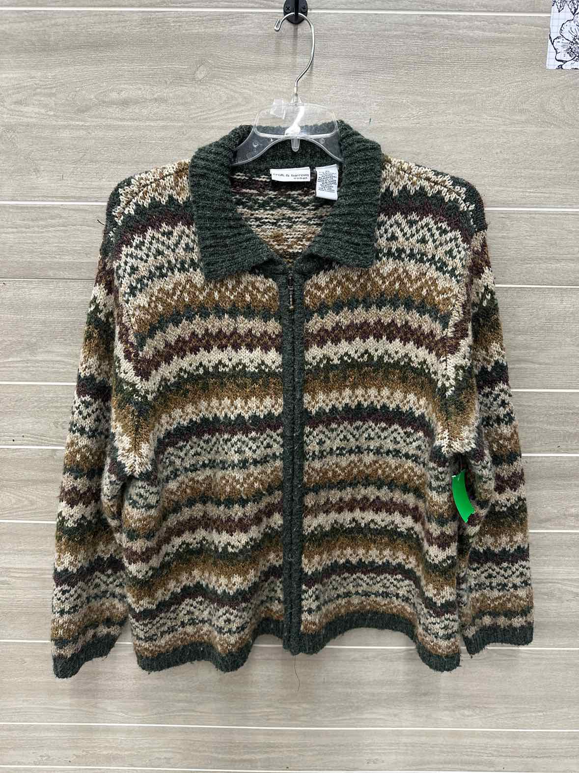 Croft & Barrow Size 2X Olive Plus Sweater