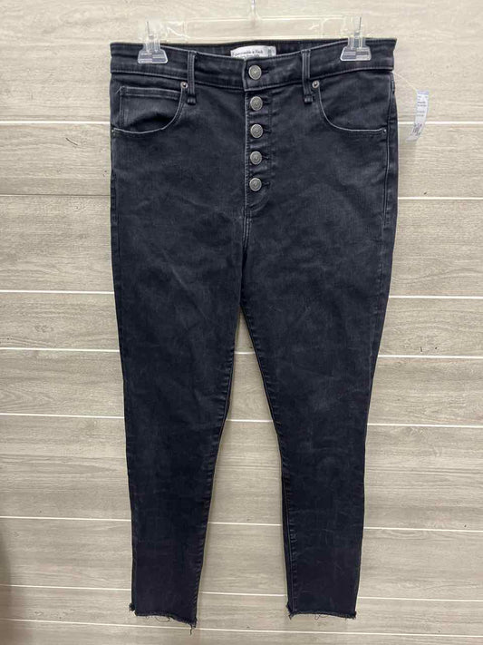Abercrombie & Fitch Size 10 Long Black Womens Jeans