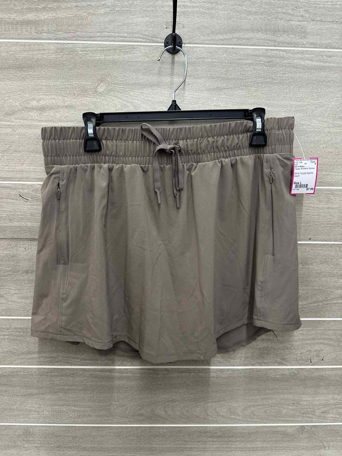 All In Motion Size L Taupe Womens Skirt
