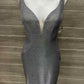 Size 2 Silver Womens Gown/Evening Wear