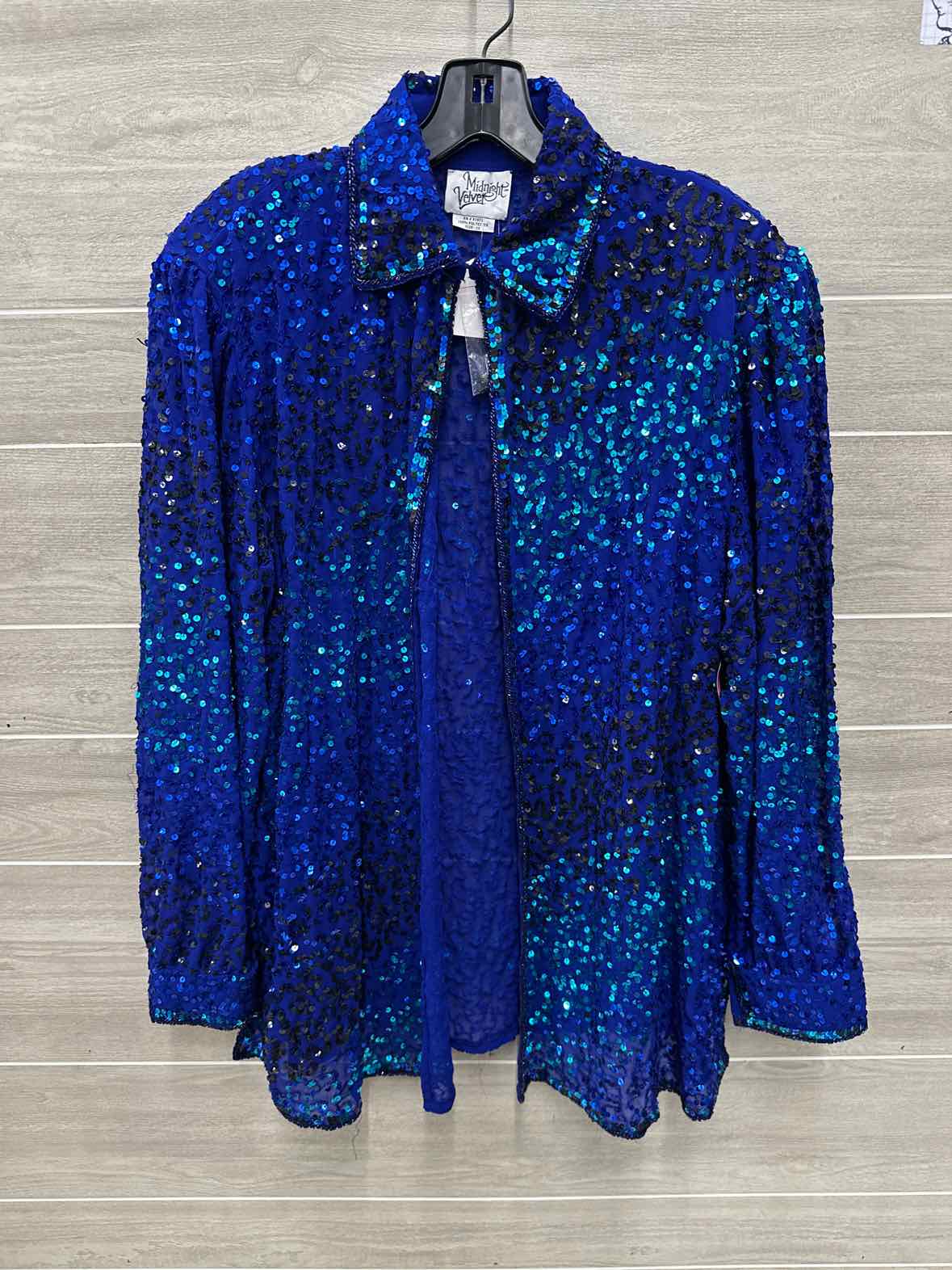 Midnight Velvet Size 3X Blue Plus Blazer