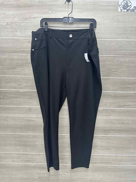 Ashley Blue Size 18/20W Black Womens Pants