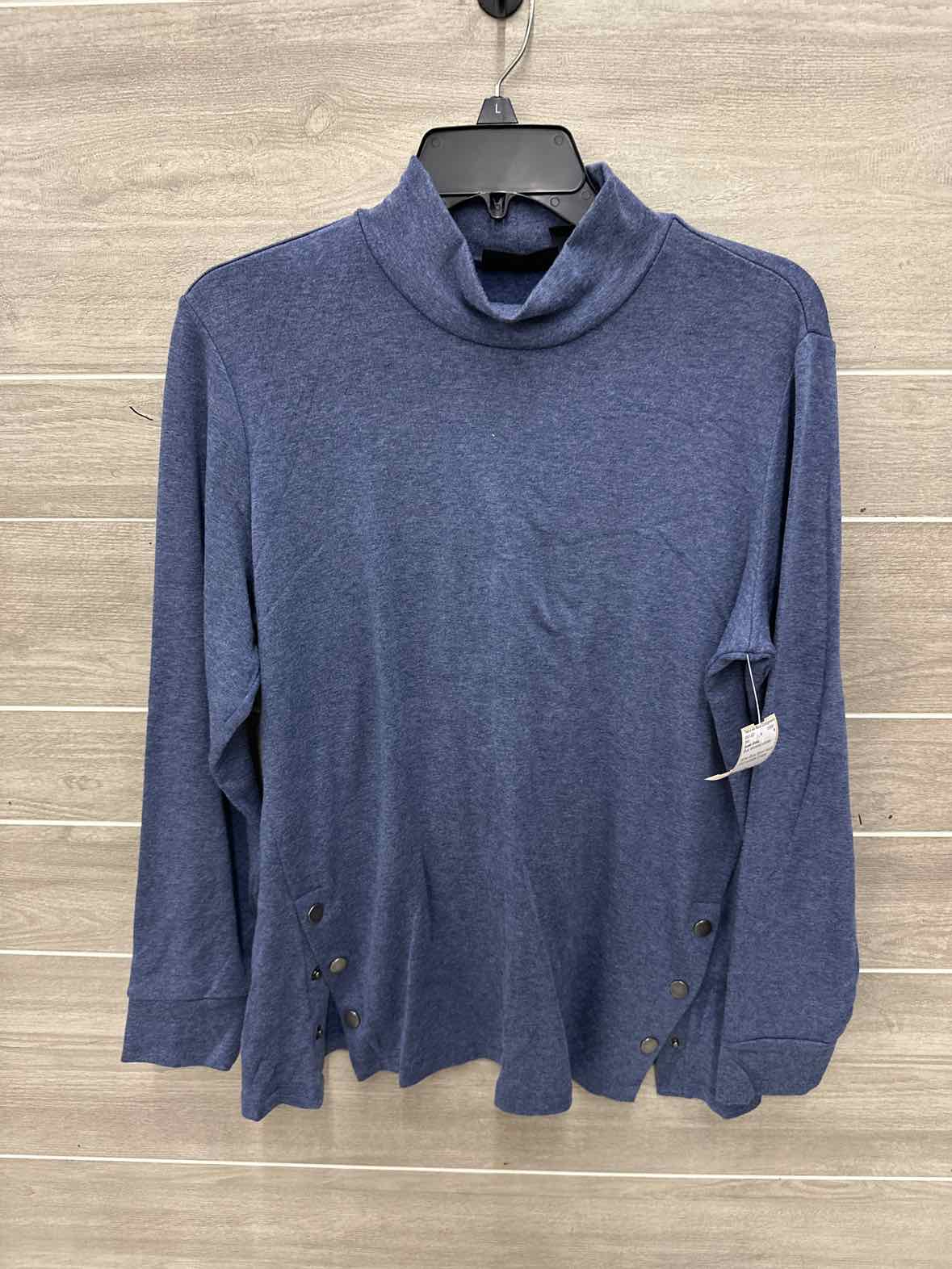 Susan Graver Size L/XL Blue Womens Shirt