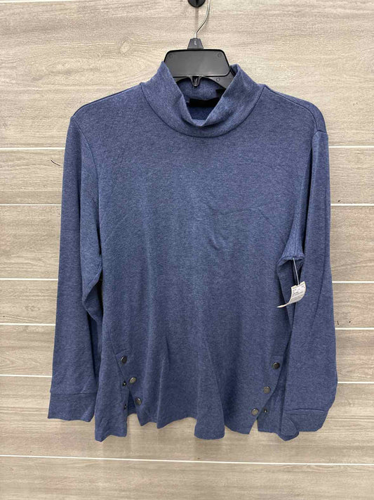 Susan Graver Size L/XL Blue Womens Shirt