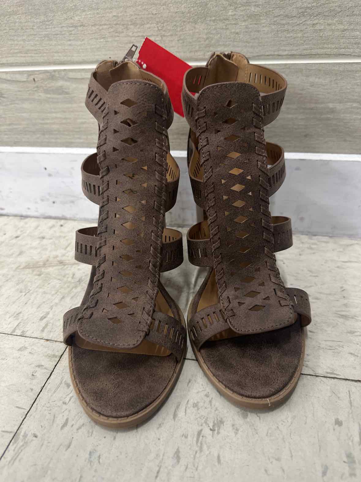 Qupid US Shoe Size 9 Brown Womens Sandals
