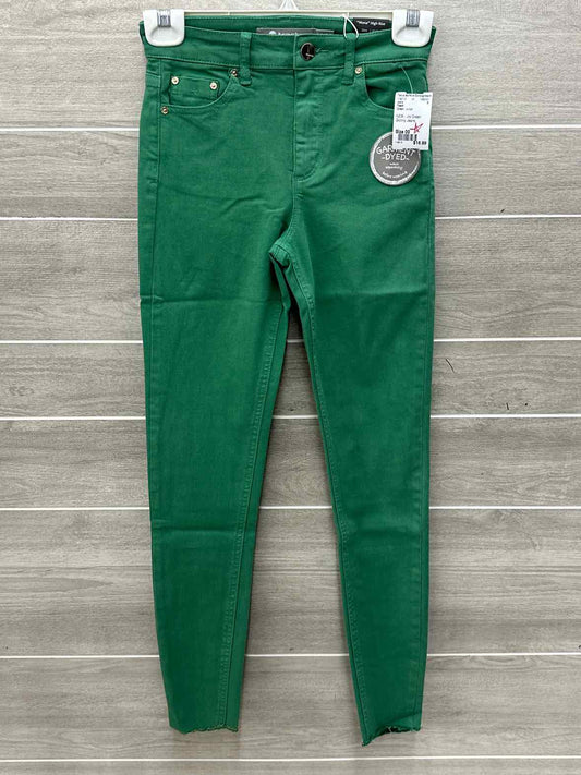 Tractr Green Junior Size 00 Jeans