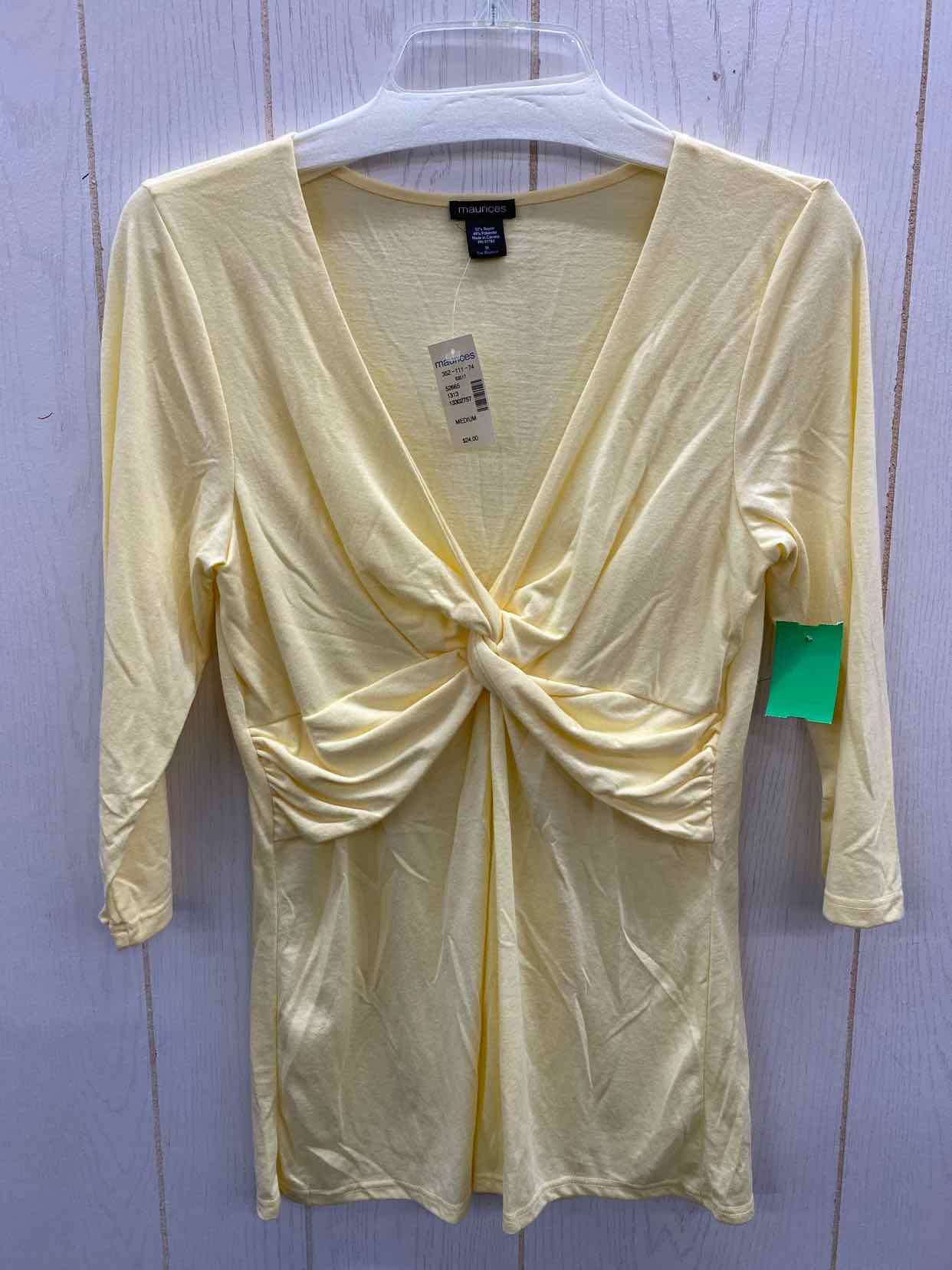 Maurices Yellow Womens Size M Shirt