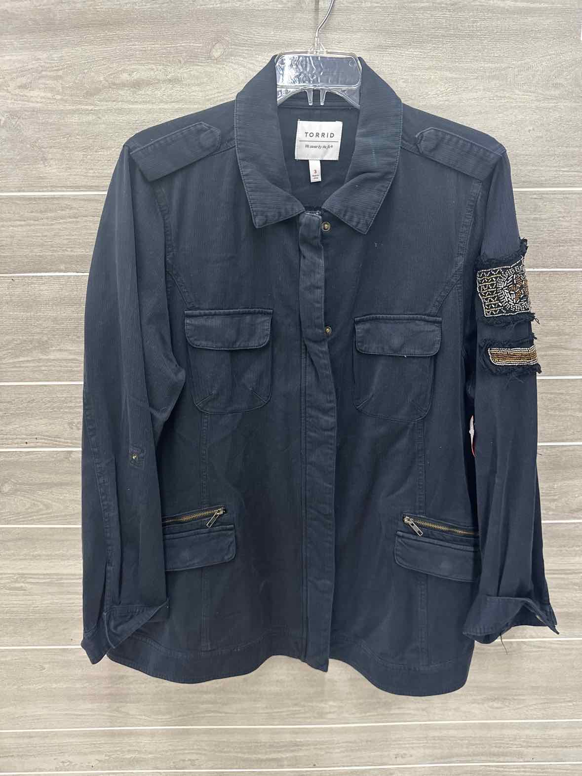 Torrid Black Womens Women Size 3X Blazer