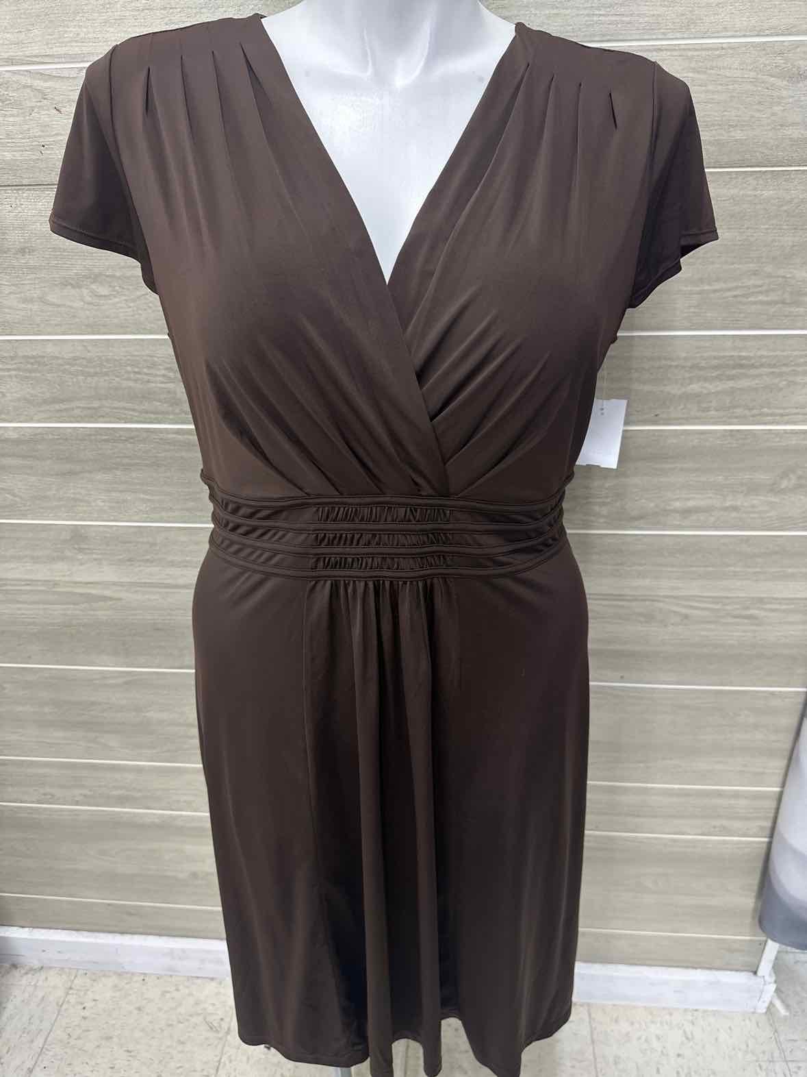Worthington Size 12/14 Brown Womens Dress