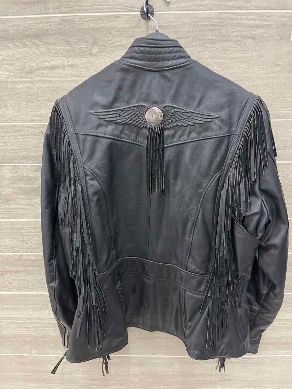 Harley Davidson Size XL Black Womens Jacket (Outdoor)