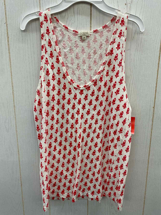 J Crew Red Womens Size M Tank Top