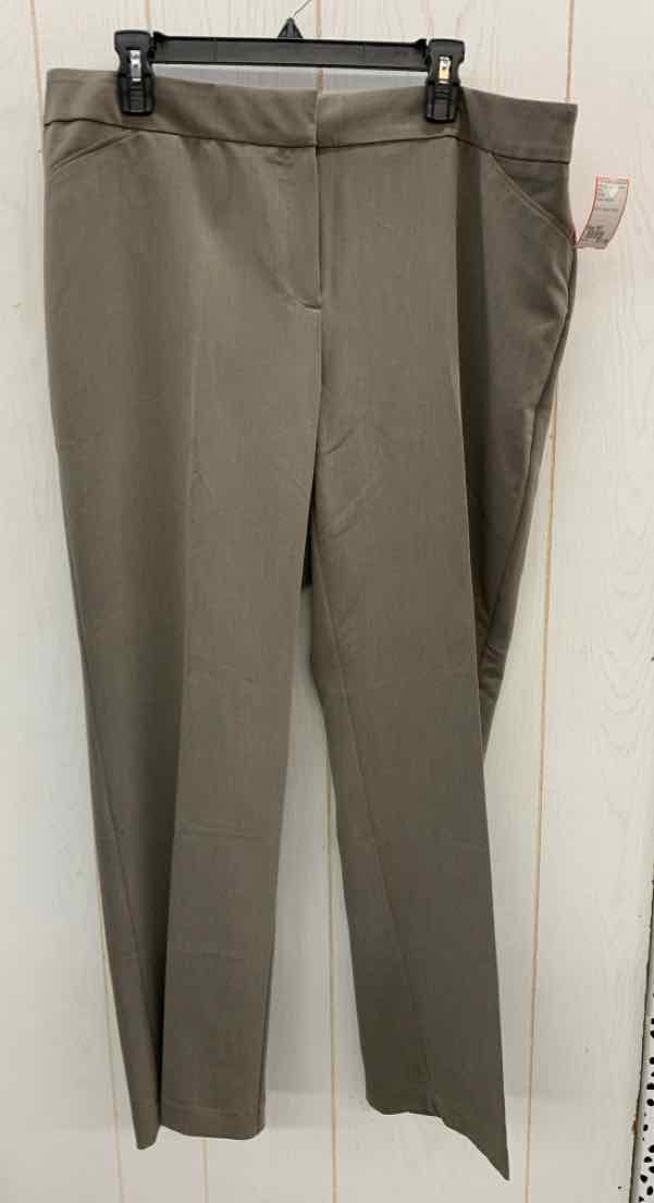 Chico's Taupe Womens Size 16P Pants