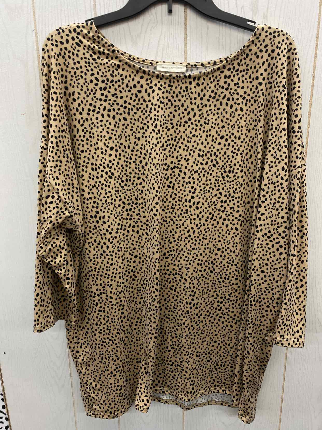 Tan Womens Size 1X Shirt