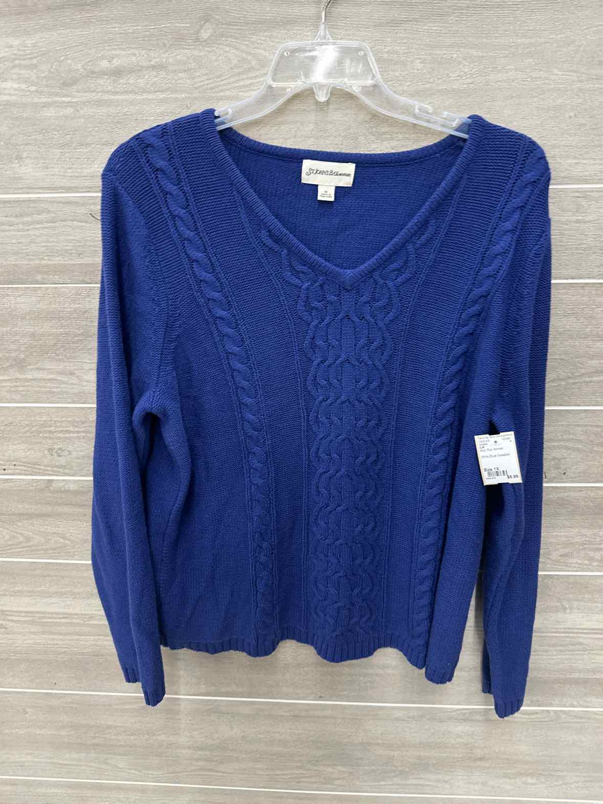 SJB Size 1X Blue Plus Sweater