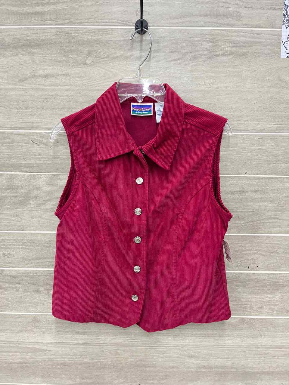 Northcrest Burgundy Womens Size M Vest