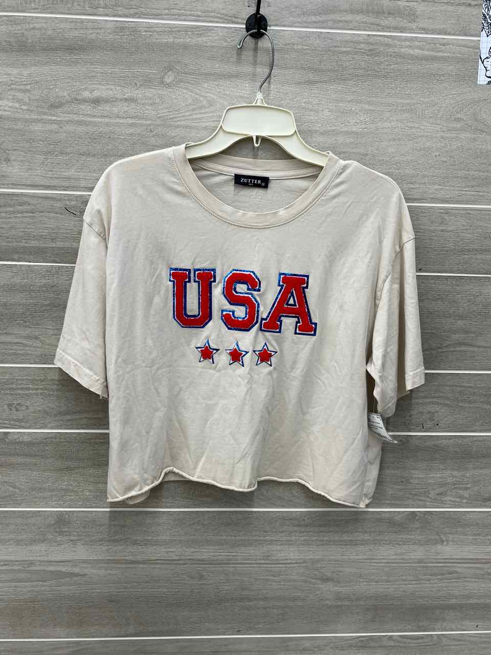 Zutter Beige Junior Women Size M Shirt