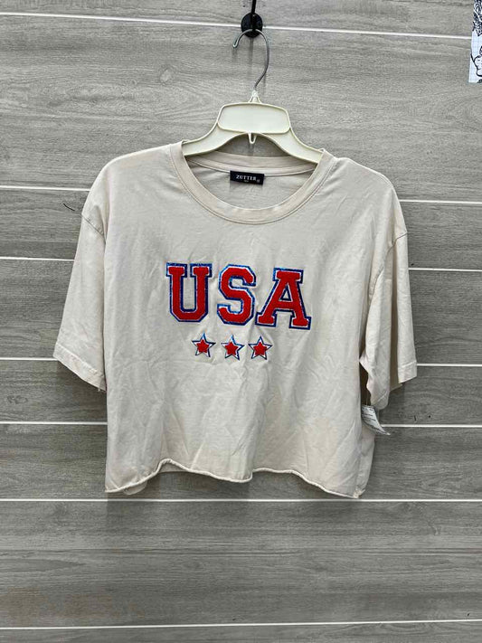Zutter Beige Junior Women Size M Shirt