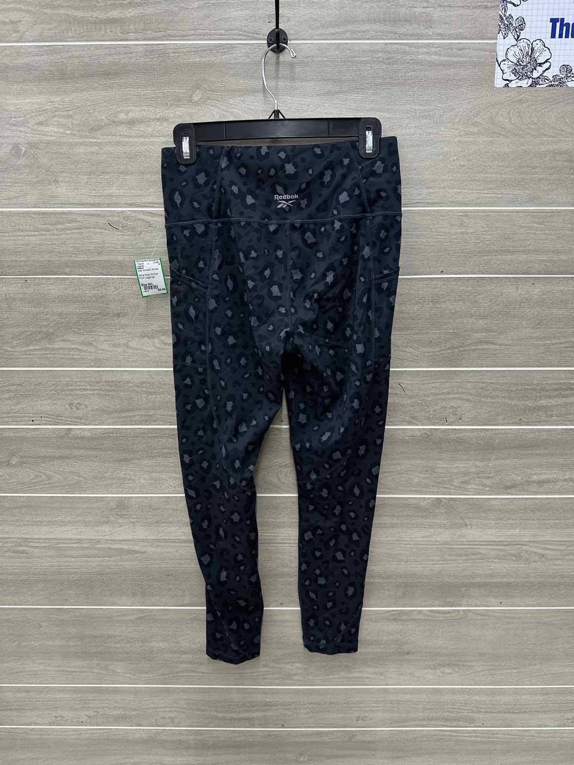 Reebok Size M/L Gray Womens Leggings