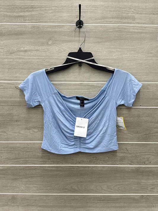 Forever 21 Size L Blue Junior Shirt