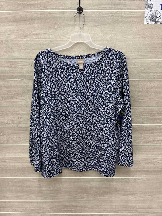 Chico's Size 16 Blue Womens Shirt