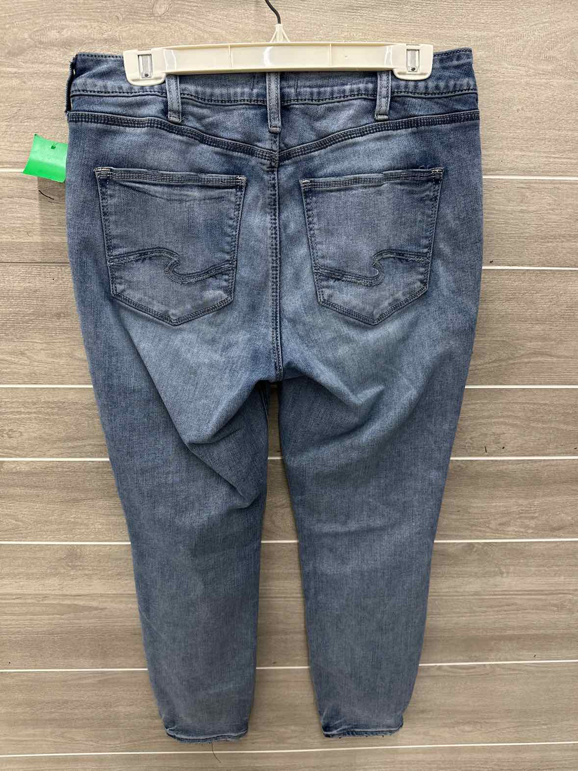 Silver Size 12 Blue Womens Jeans