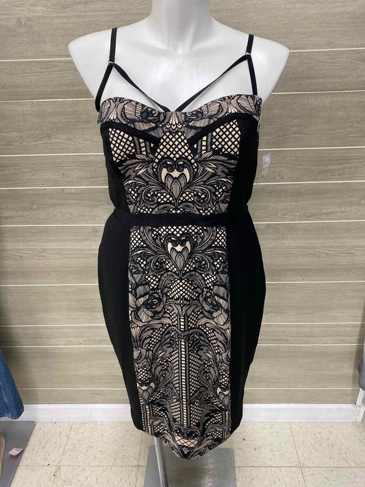 City Chic Black Womens Size 16 Dress