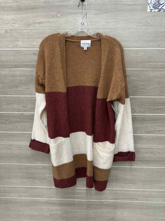 Pink Rose Tan Womens Women Size M Sweater