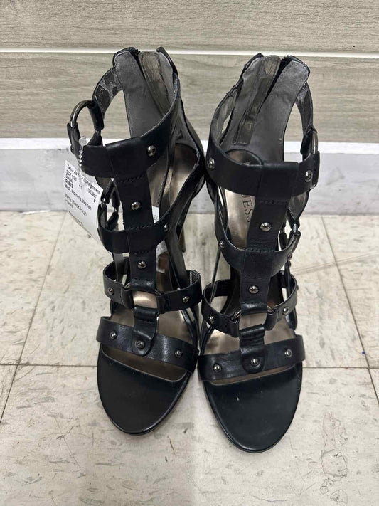 GUESS US Shoe Size 9.5 Black Womens Sandals