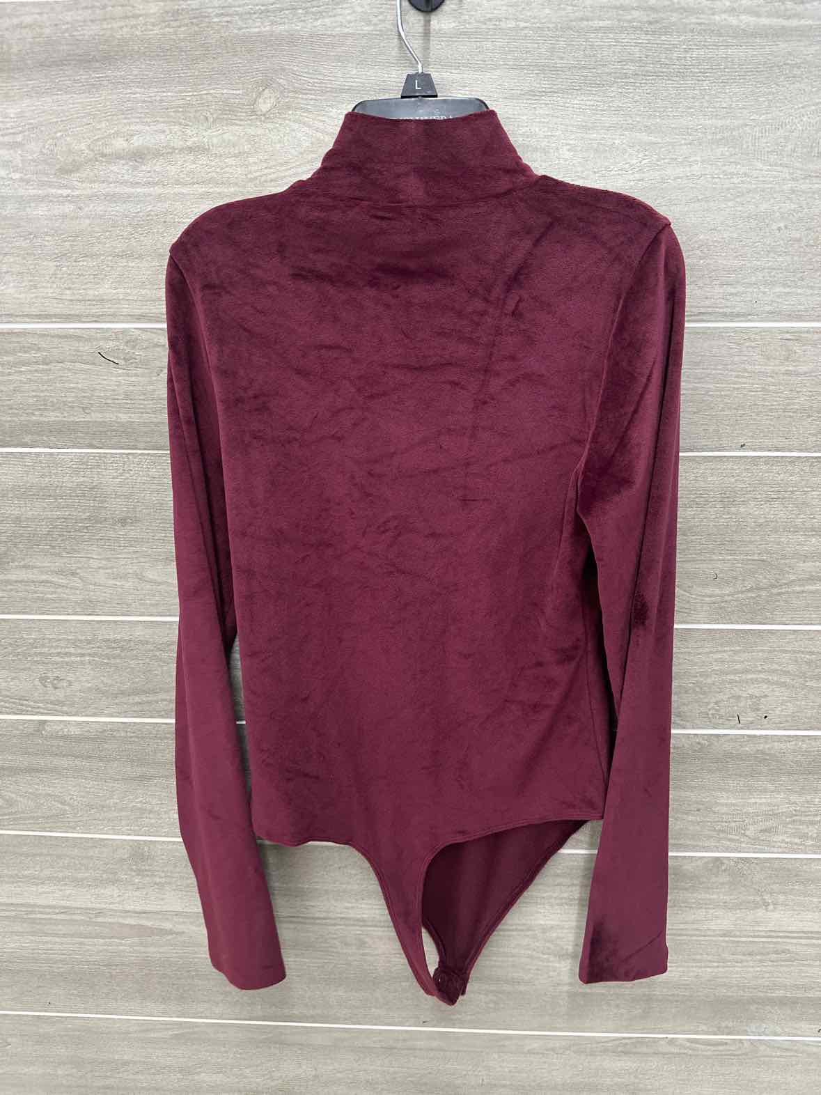 American Eagle Burgundy Womens Women Size L Bodysuit