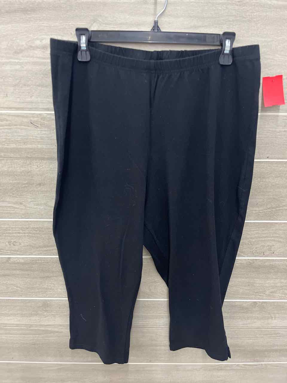 Woman Within Size 18/20 Black Womens Leggings