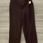 Basic Editions Brown Womens Size 12 Pants