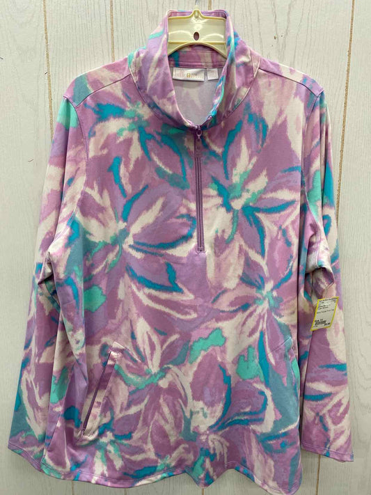 belle by Kim Gravel Purple Womens Size 1X Shirt