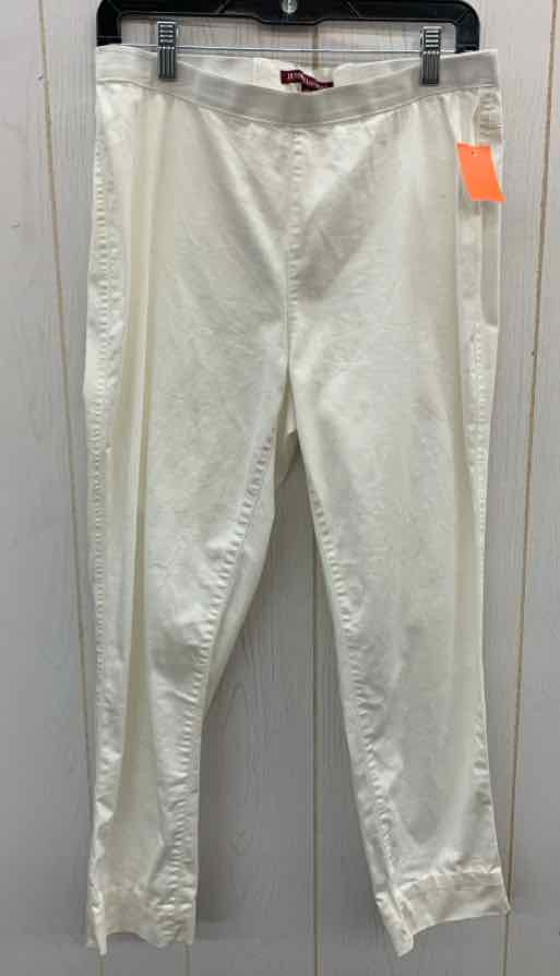 Jessica London White Womens Size 12P Pants