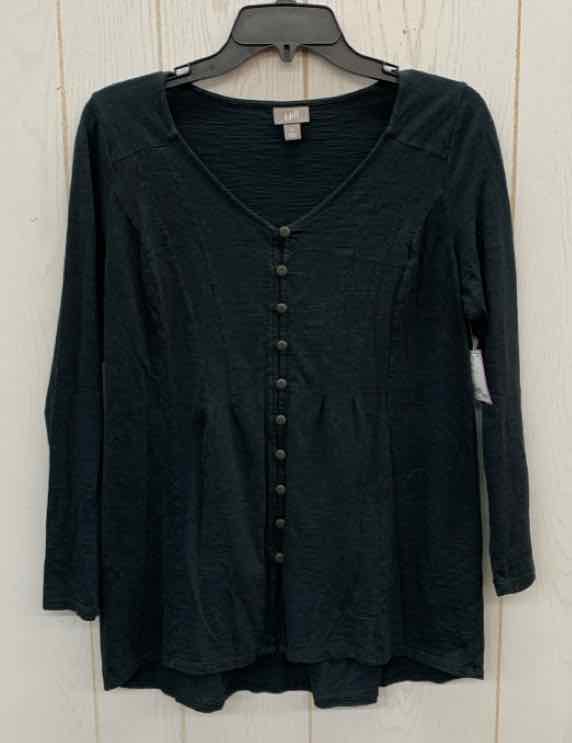 J Jill Black Womens Size M Shirt