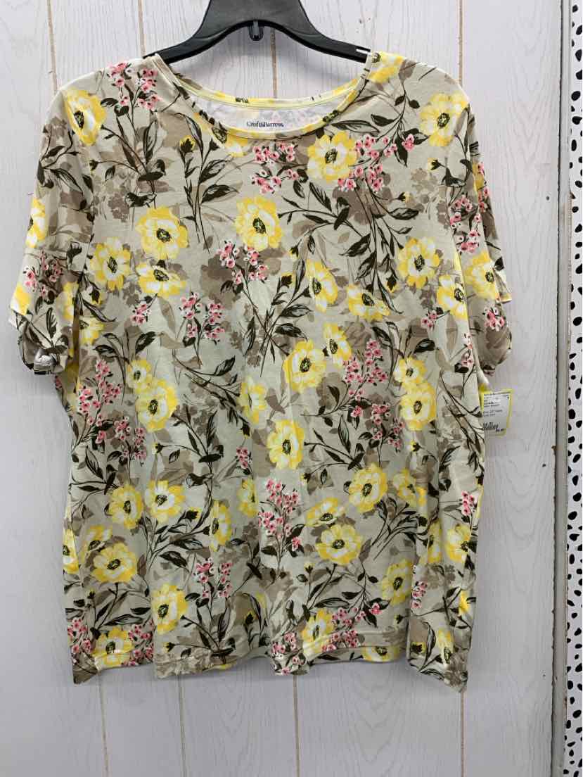 Croft & Barrow Yellow Womens Size 3X Shirt