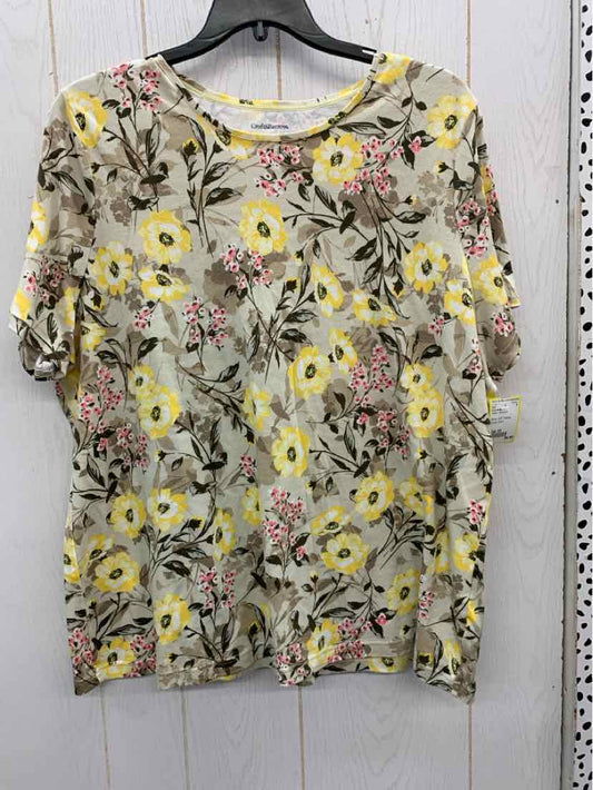 Croft & Barrow Yellow Womens Size 3X Shirt