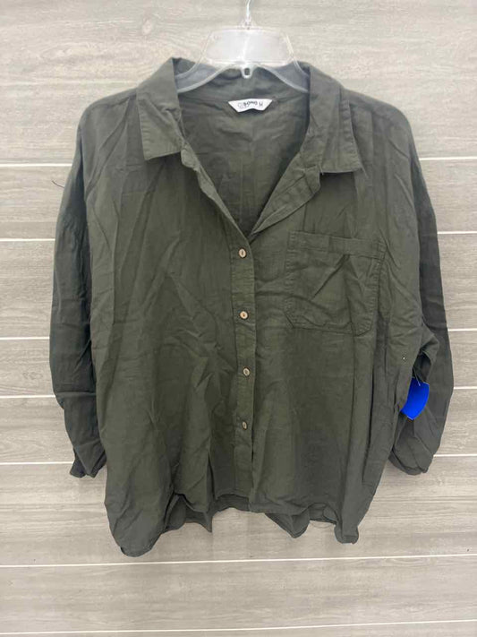 Ci Sono Size M Olive Womens Shirt