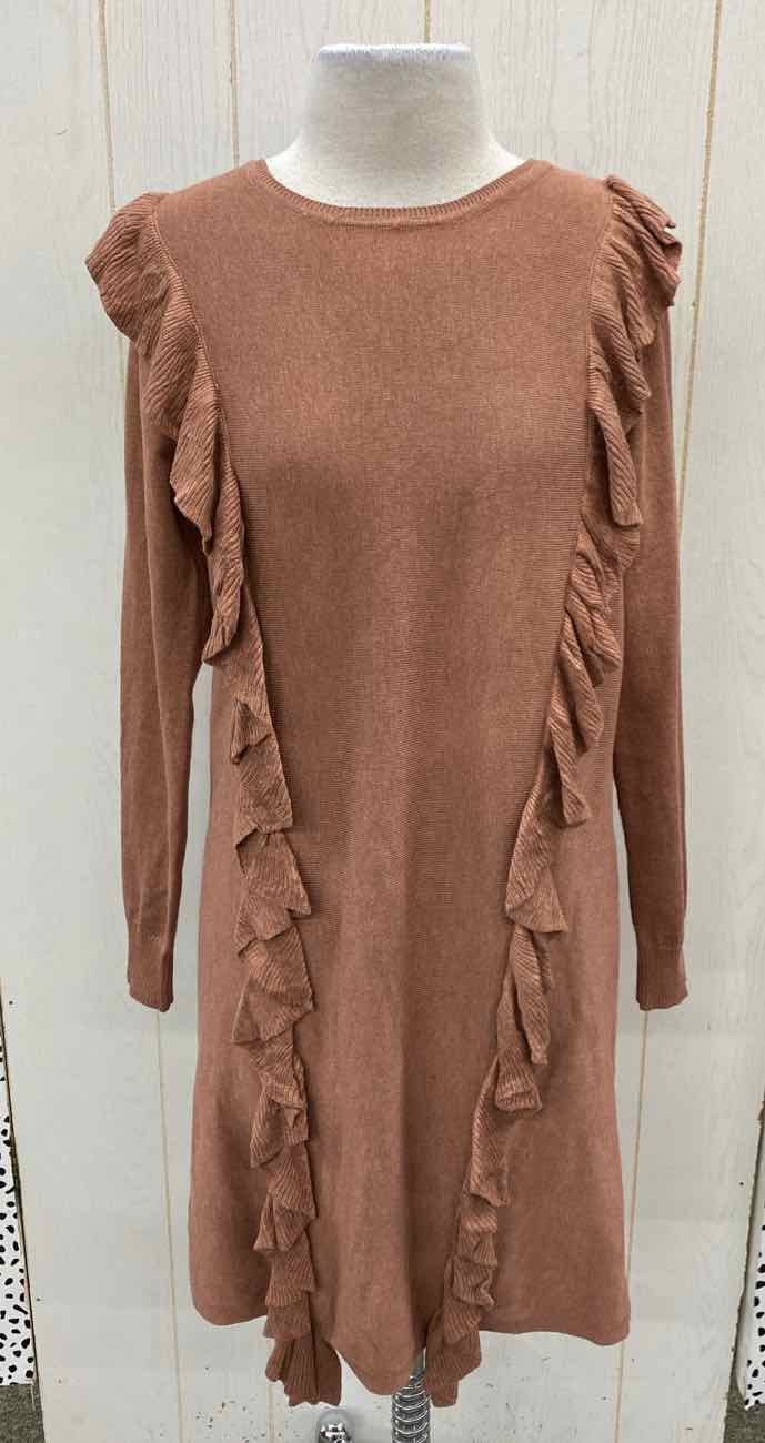 Solutions Brown Womens Size 8/10 Dress