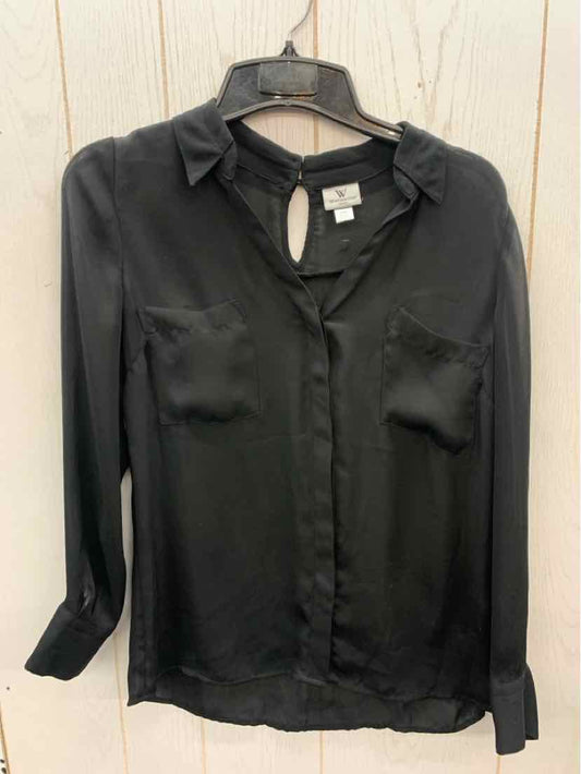 Worthington Black Womens Size M/P Shirt