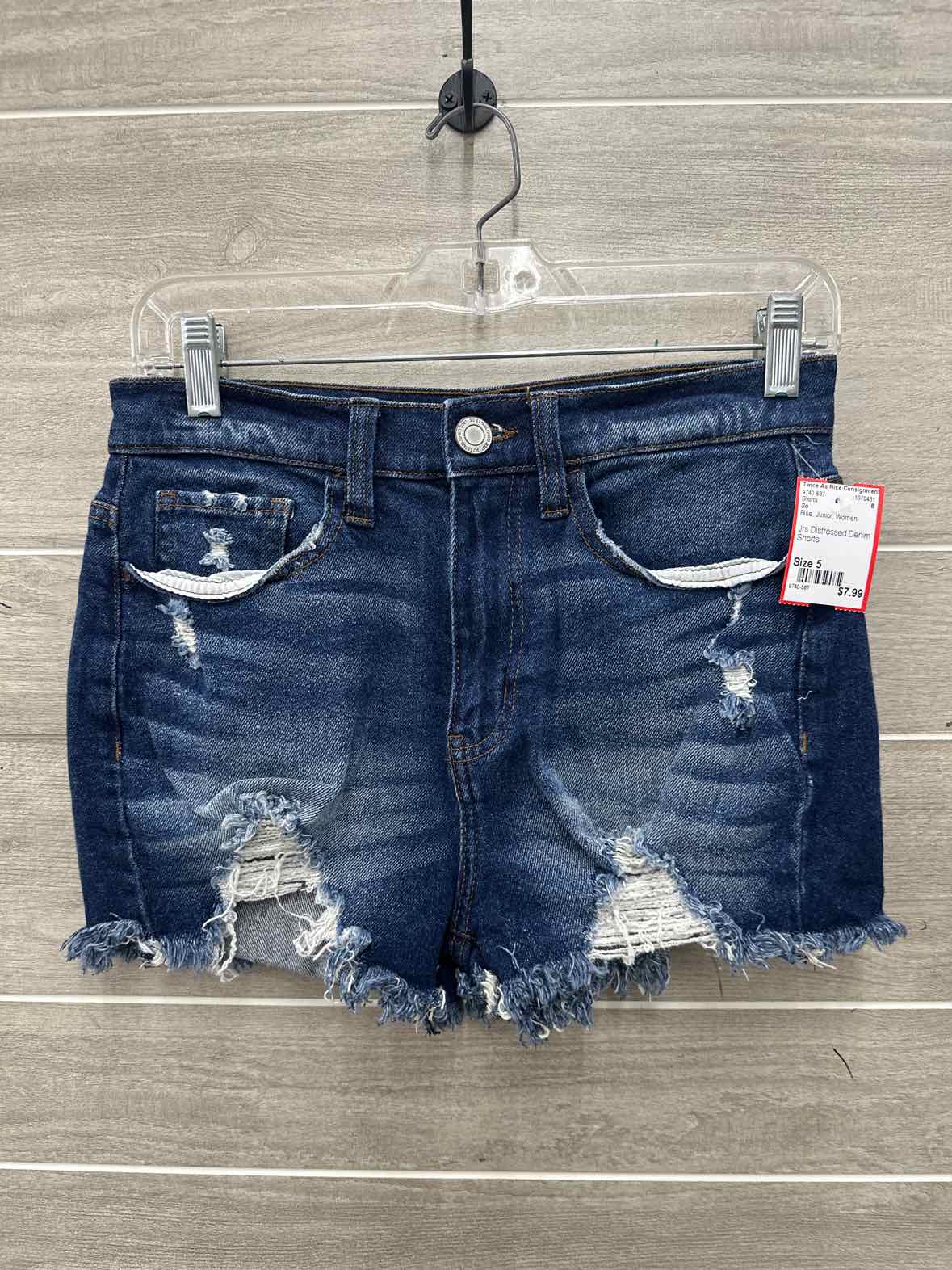 So Size 5 Blue Junior Shorts