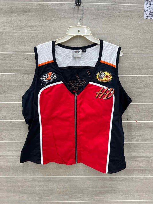 Harley Davidson Red Womens Women Size 2X Vest