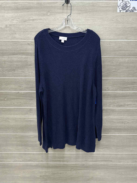 belle by Kim Gravel Size 2X Blue Plus Sweater