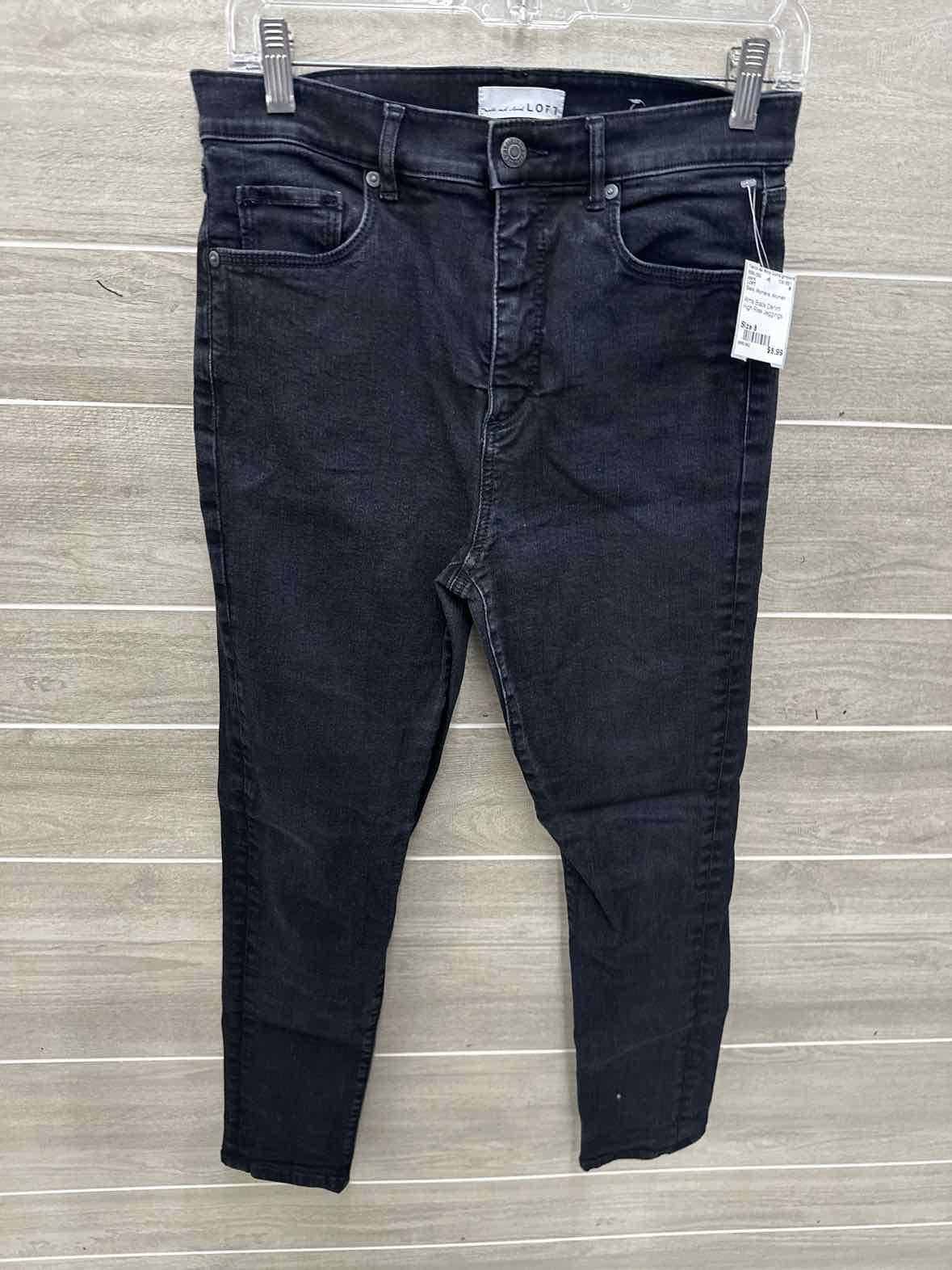 LOFT Black Womens Women Size 8 Jeans