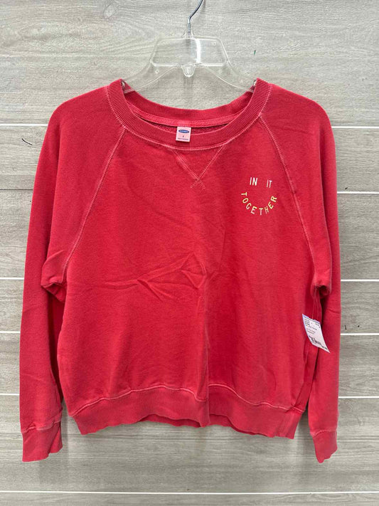 Old Navy Size S Red Junior Sweatshirt