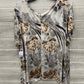 Size 2X Brown Plus Shirt